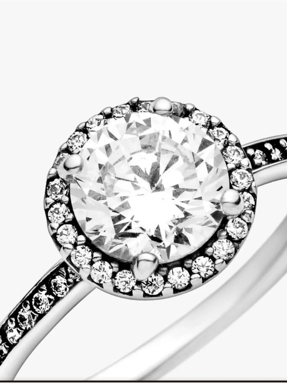 NWT Pandora Round Sparkle Ring